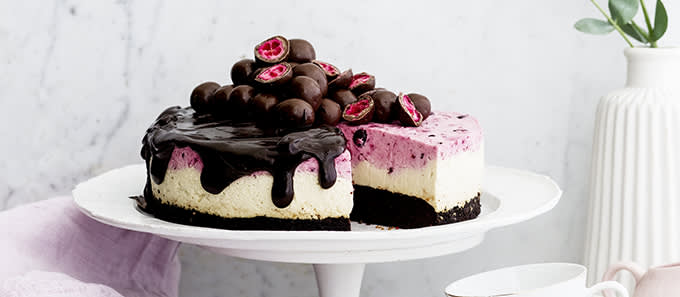 Karpalo-kinuskijuustokakku kuvitus