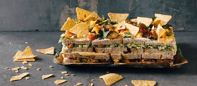 Texmex-voileipäkakku kuvitus