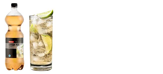 pirkka parhaa gingerale kuvitus