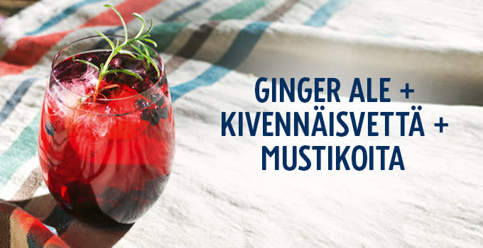 K-Supermarket 1+1+1 vinkki mustikkamocktail