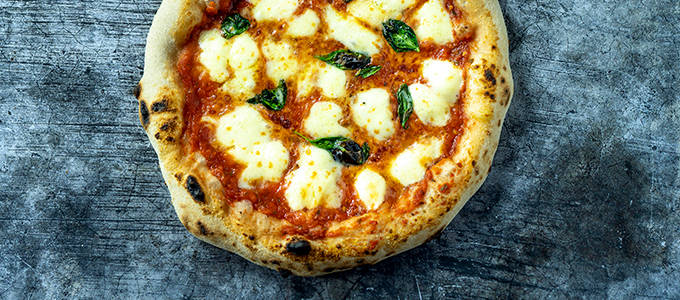 Napolilainen pizza kuvitus