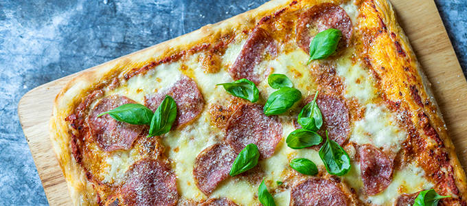 Roomalainen pizza kuvitus