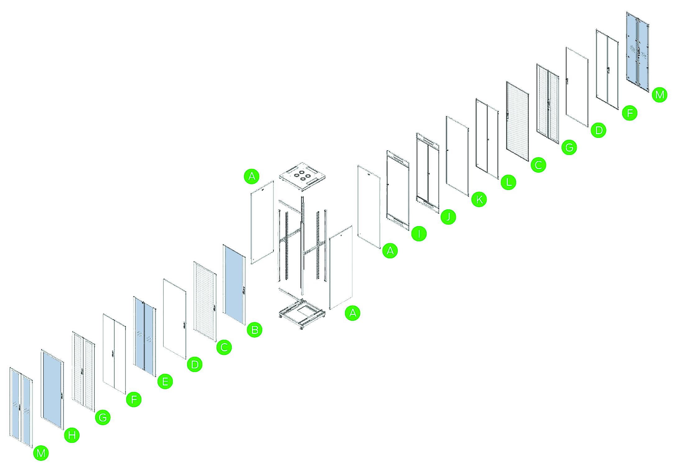 pst rack kaappivariaatiot
