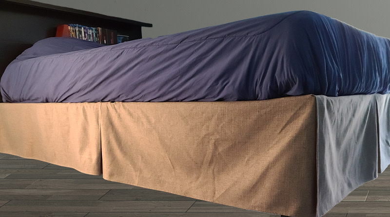 Gray Bed Skirt - 800x445%