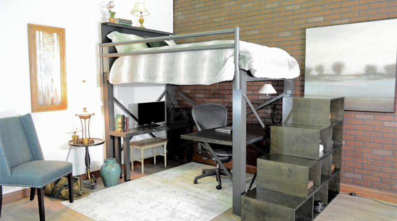 Charcoal Loft with Stairs - 800x445%