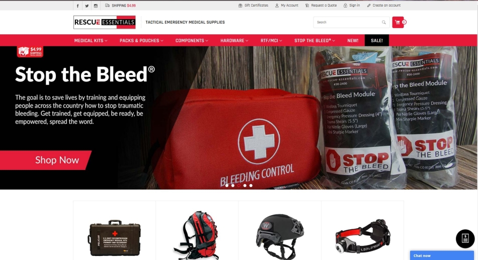 Rescue Essentials Website 