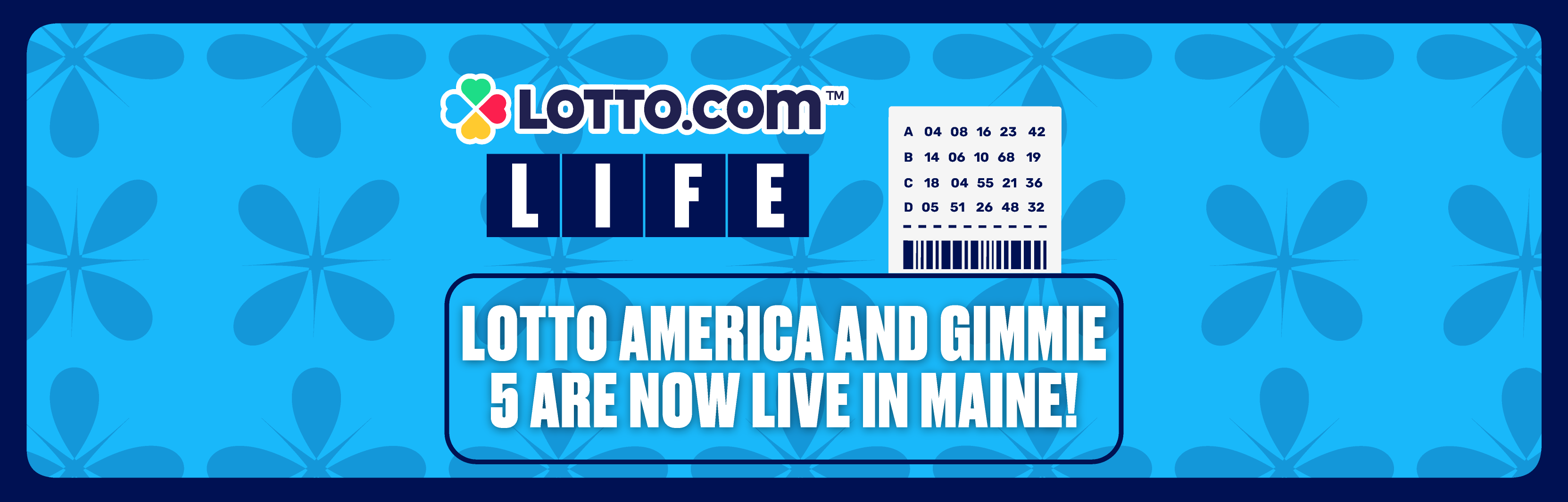 Gimmie 5 and Lotto America are now Live in Maine on Lotto.com!
