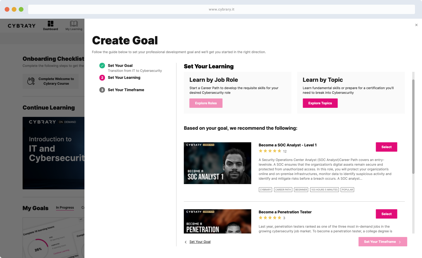 Learner Goals Preview Learner Goals Preview