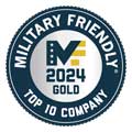 Military Friendly Top 10 Company 2024 Logo