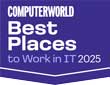 Award badge for Computerworld best places to work in IT 2025