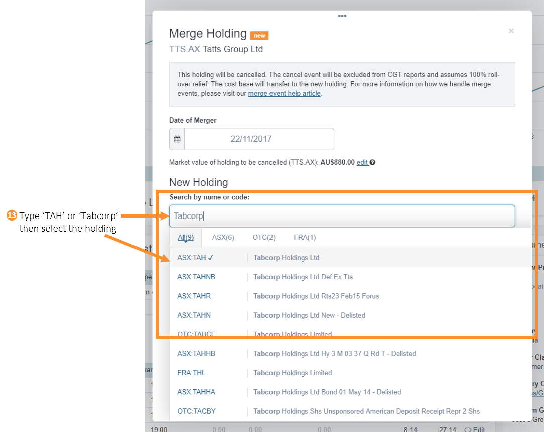 Tatts Group and Tabcorp merger step 13