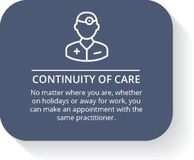Benefits of an online doctor - continuity of care