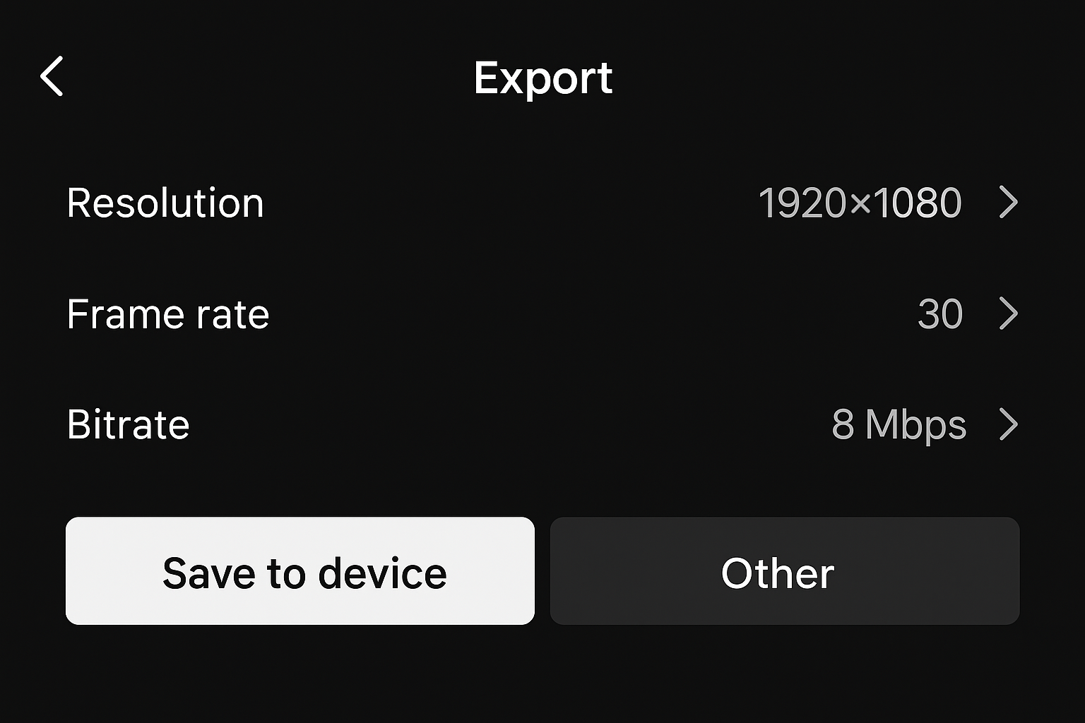 Screenshot Export → Save to camera roll