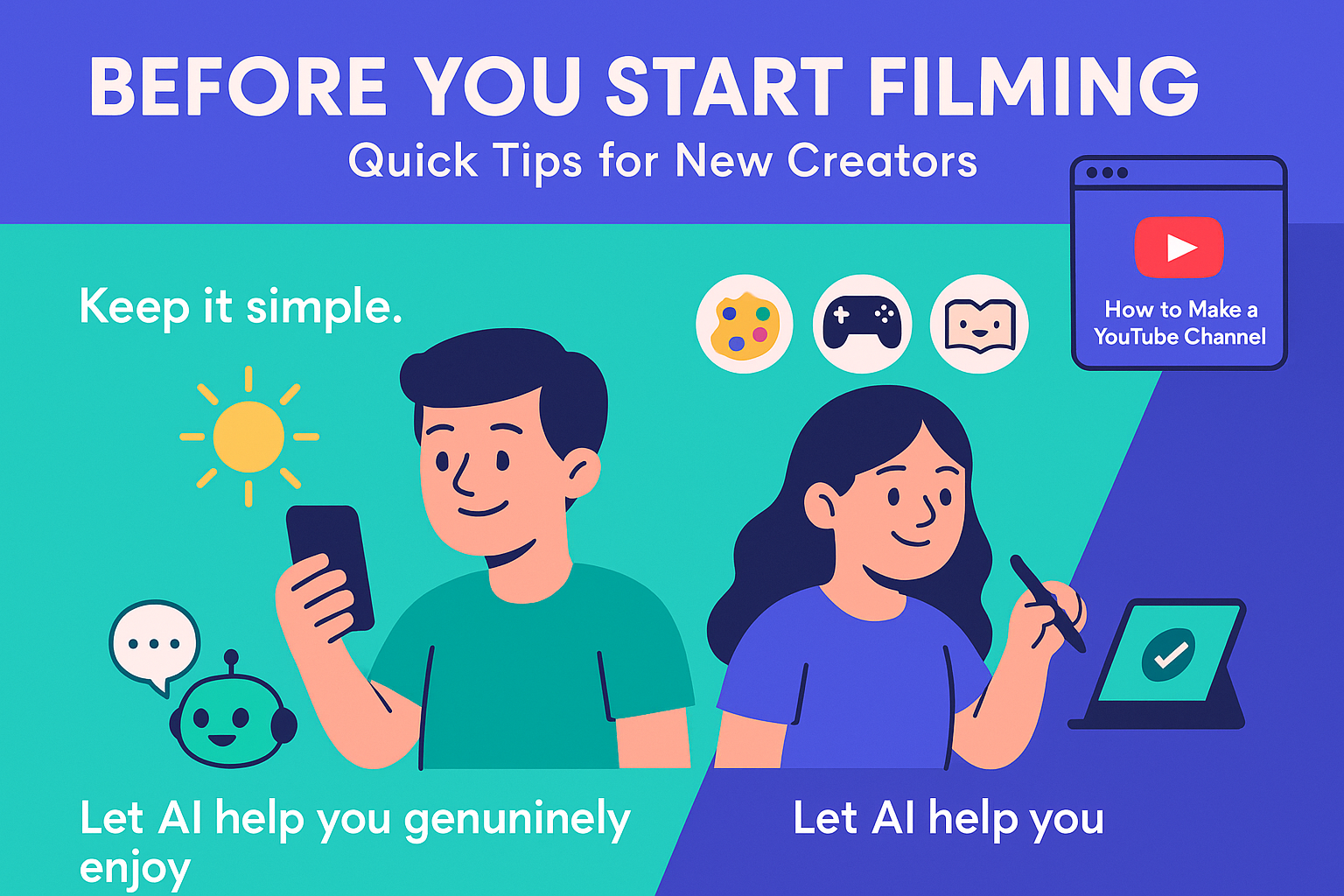 Before You Start Filming Quick Tips for New Creators
