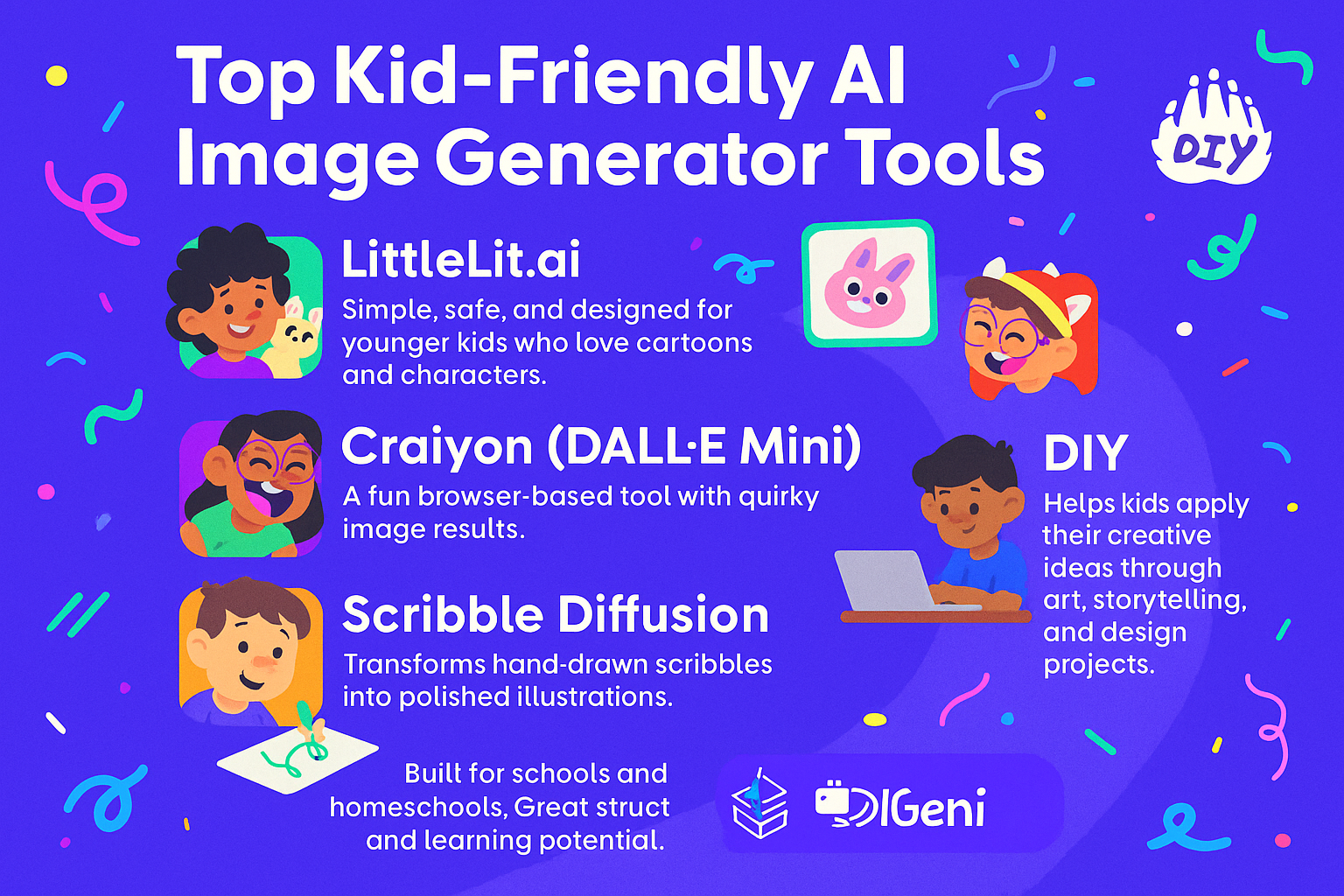 Top Kid-Friendly AI Image Generator Tools