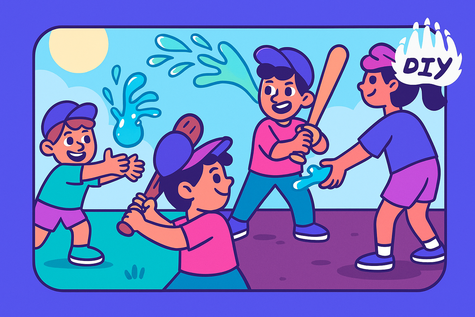 3. Water Balloon Baseball
