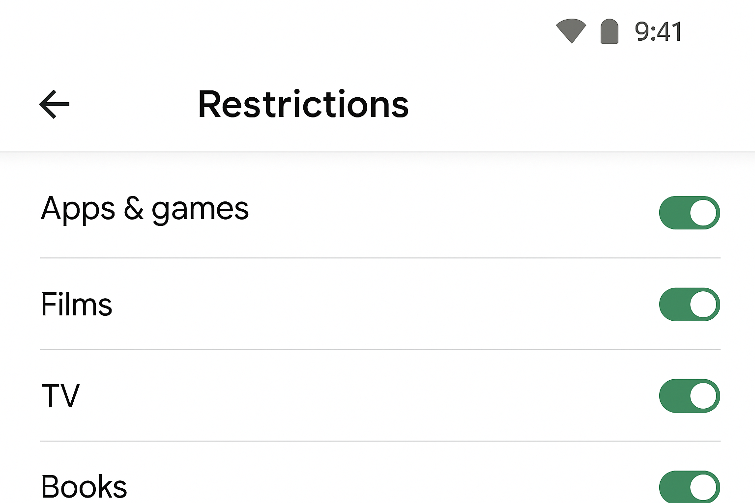 Screenshot Web content Limit Adult Websites Family Link Restrictions