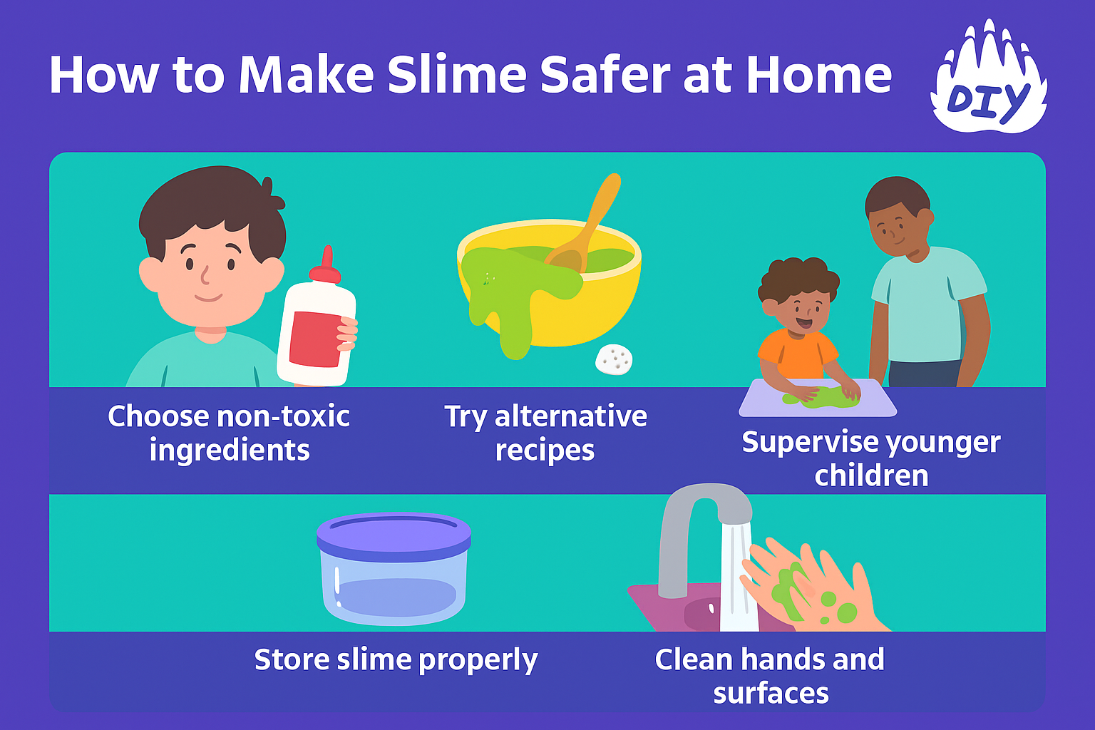 How to Make Slime Safer at Home
