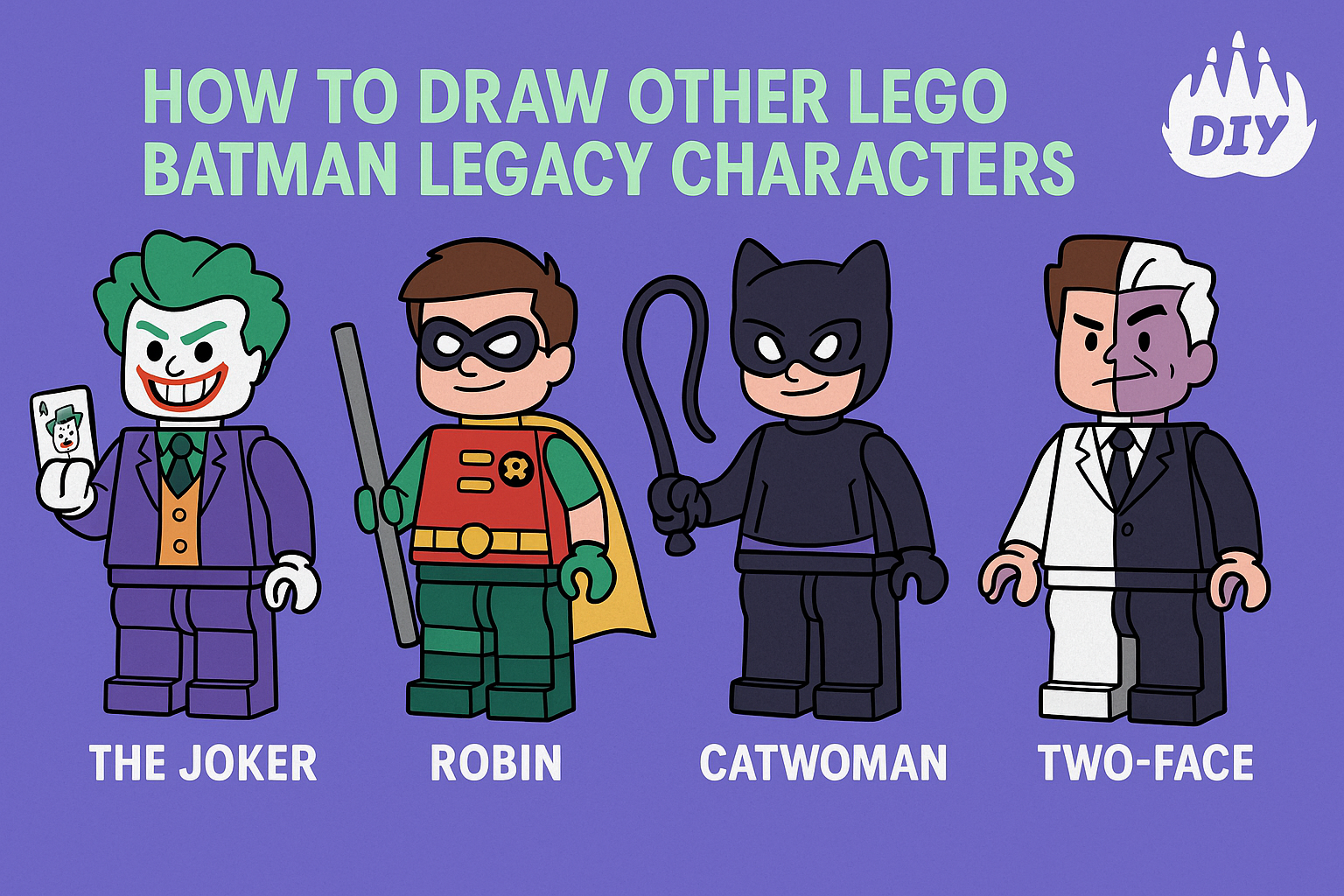 How to Draw Other LEGO Batman Legacy Characters