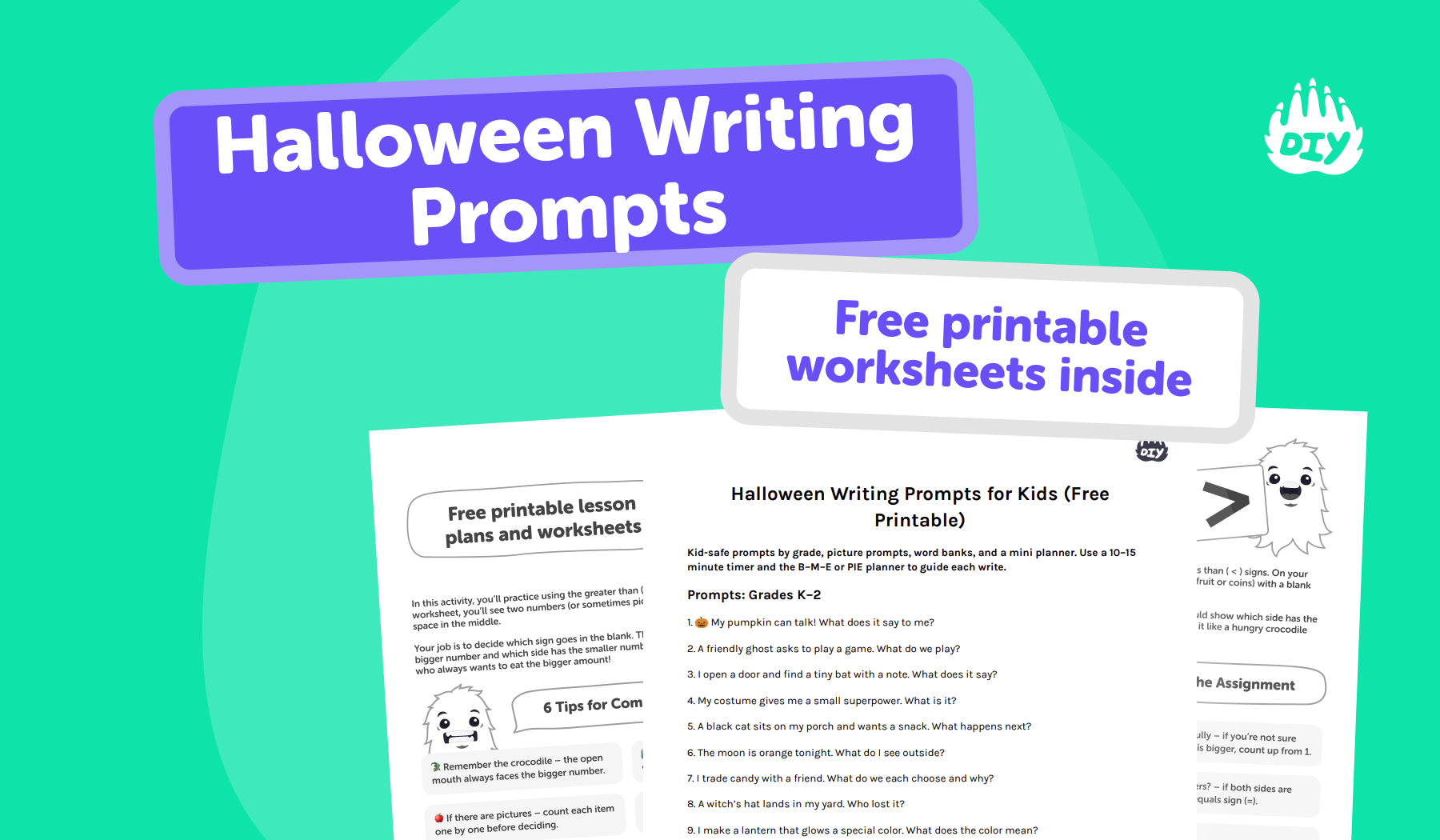 Halloween Writing Prompts Pack (Free)