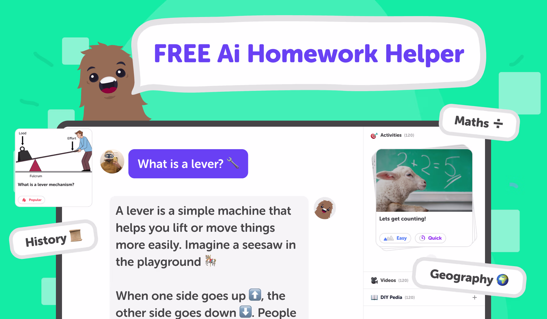 Kidsafe AI homework helper