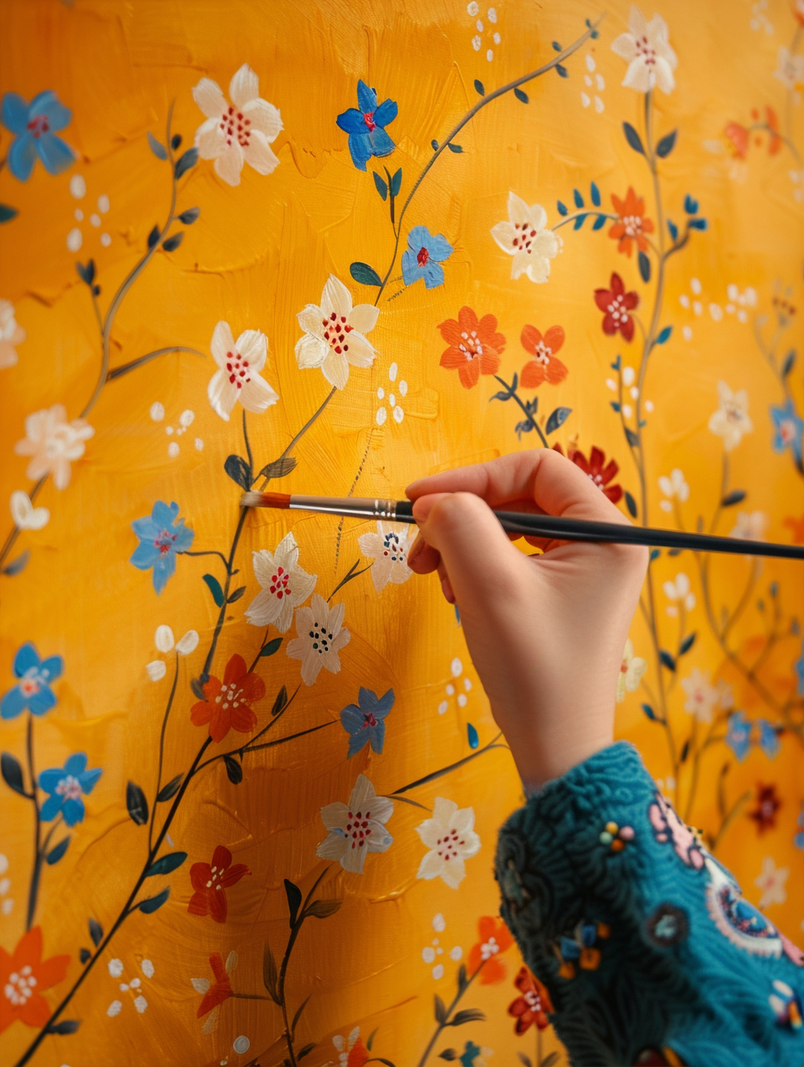 7 Easy & Fun DIY Art And Craft Ideas For Kids - Nature-inspired Kids Art Activities - Paint a Flower