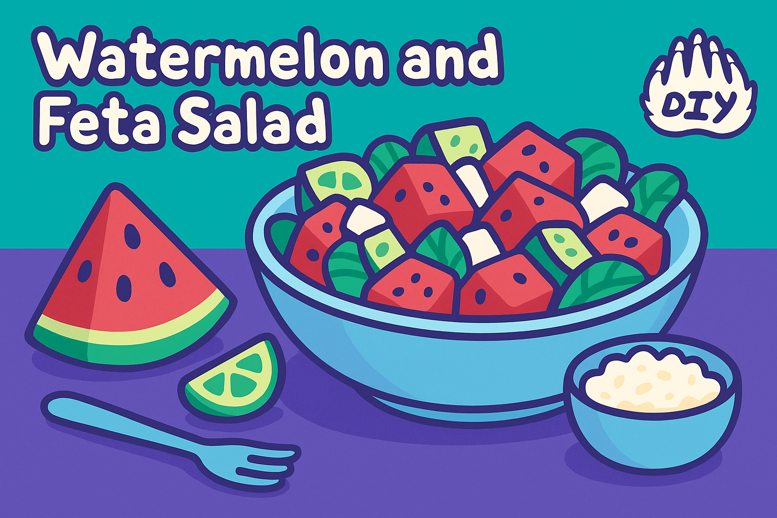 1. Watermelon and Feta Salad