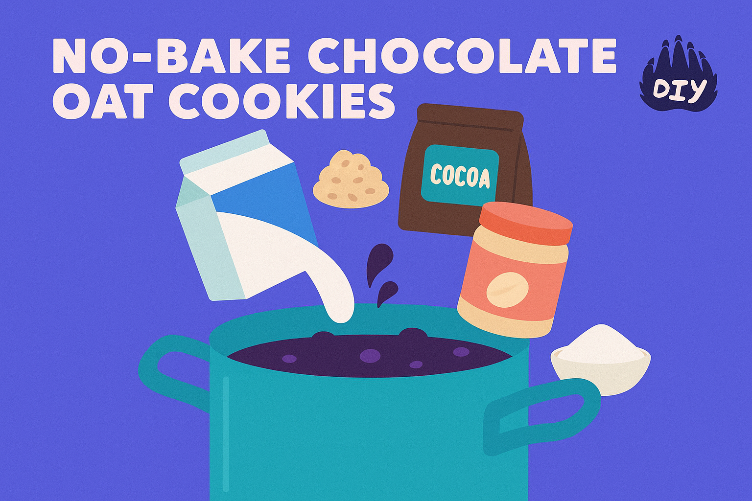 1. No-Bake Chocolate Oat Cookies
