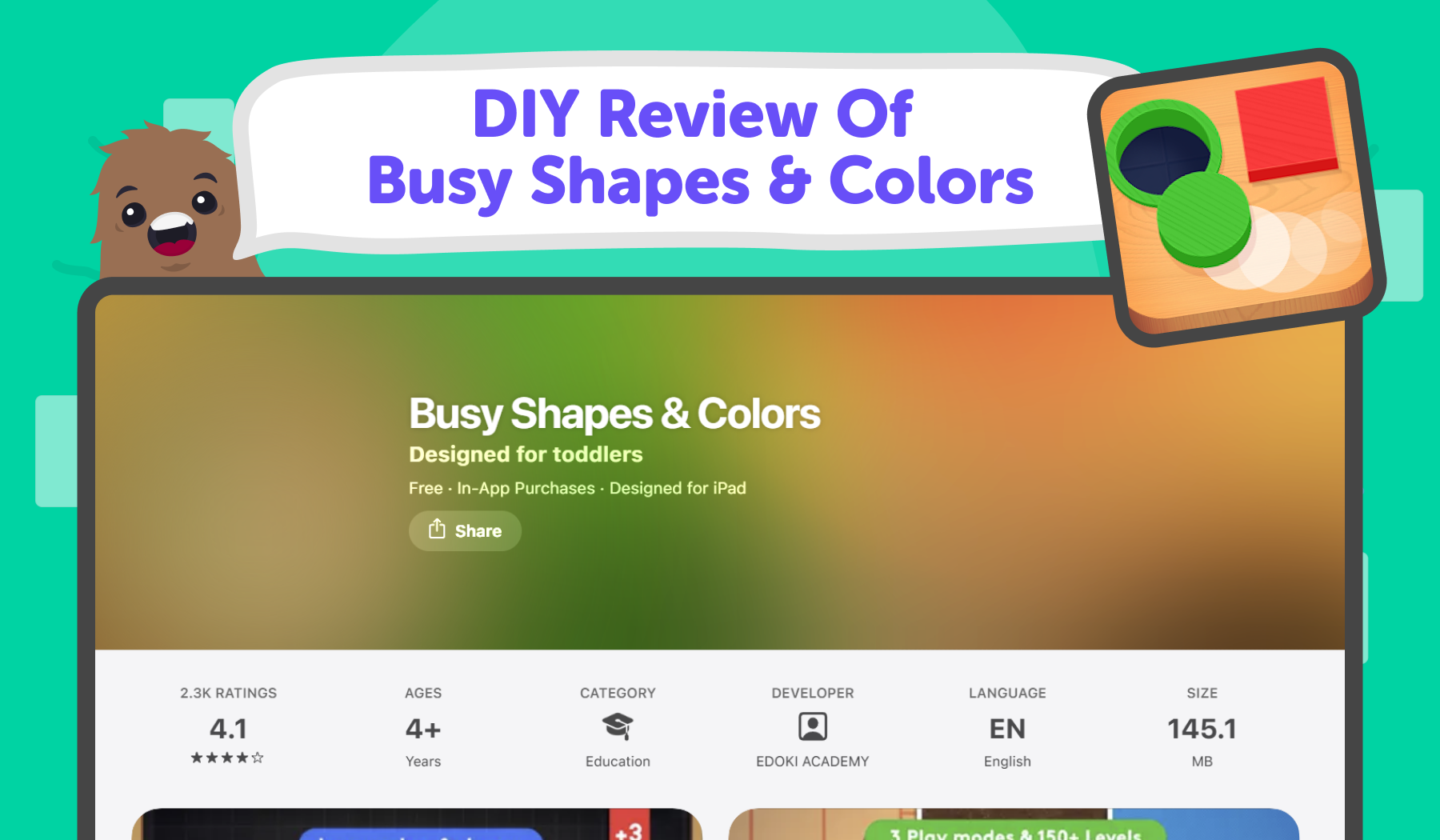 DIY Review Of Busy Shapes & Colors App