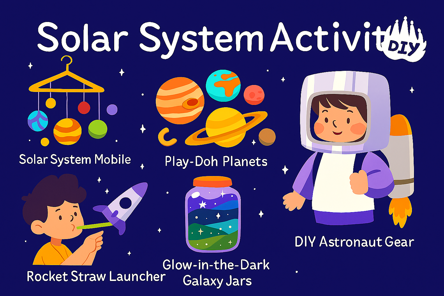 Solar System Activities for Kids to Build and Create
