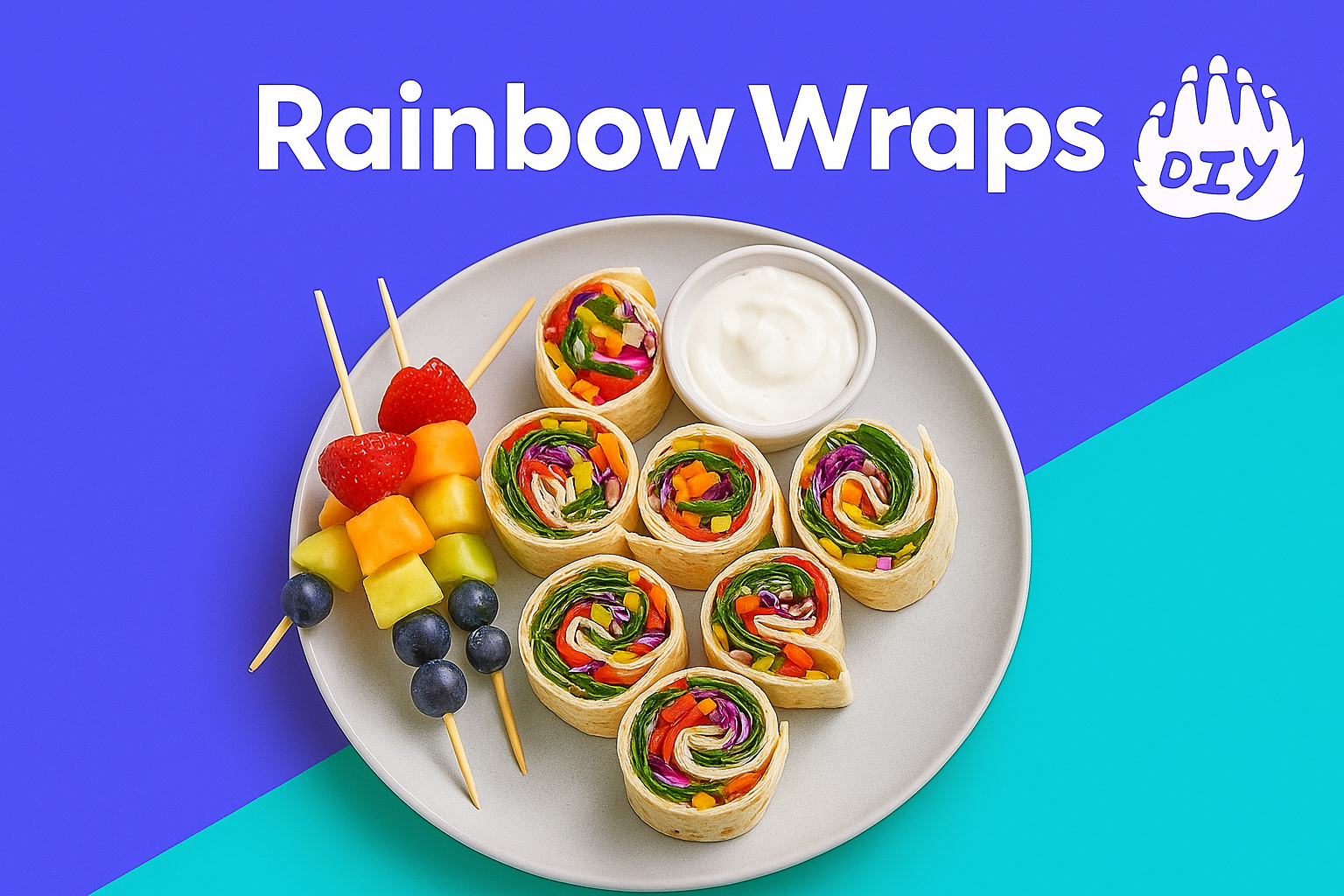 3. Rainbow Wraps