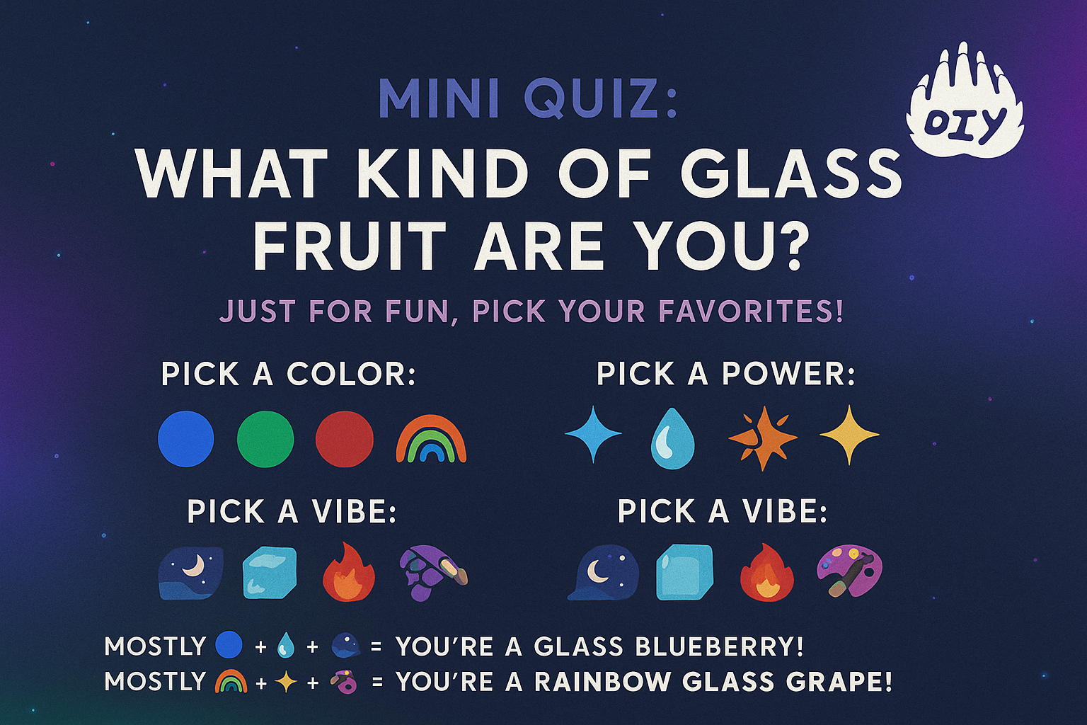 Mini Quiz What Kind of Glass Fruit Are You