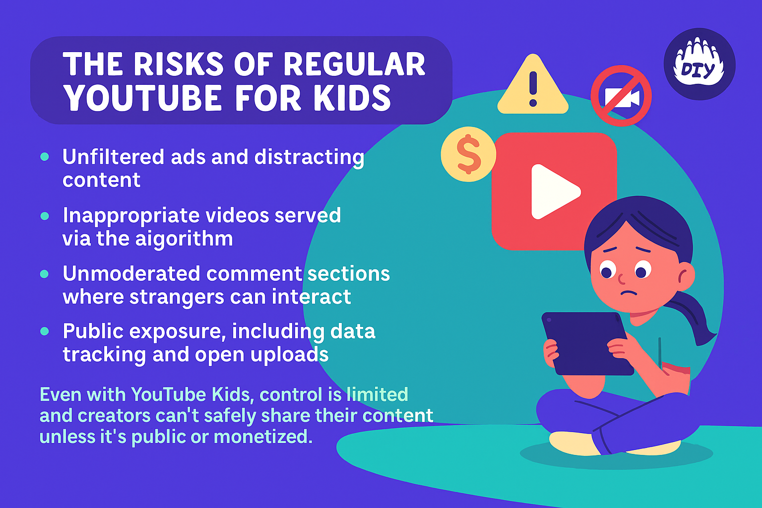 The Risks of Regular YouTube for Kids