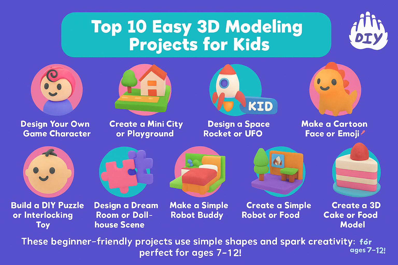 Top 10 Easy 3D Modeling Projects for Kids
