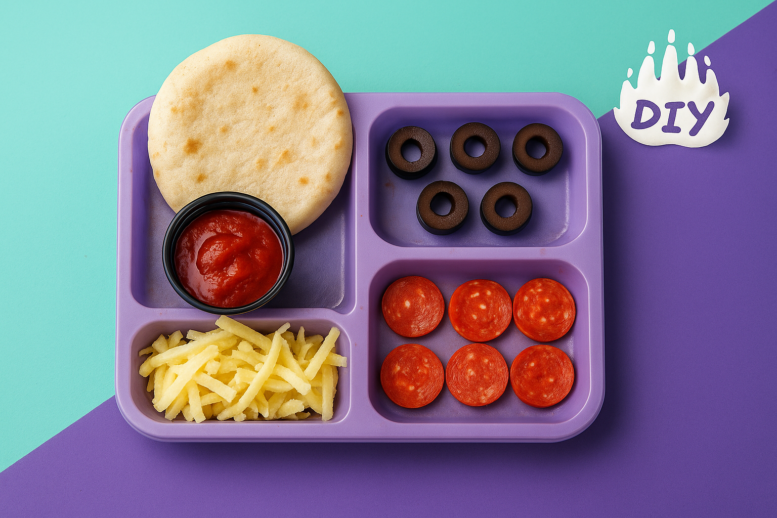2. DIY Pizza Bento