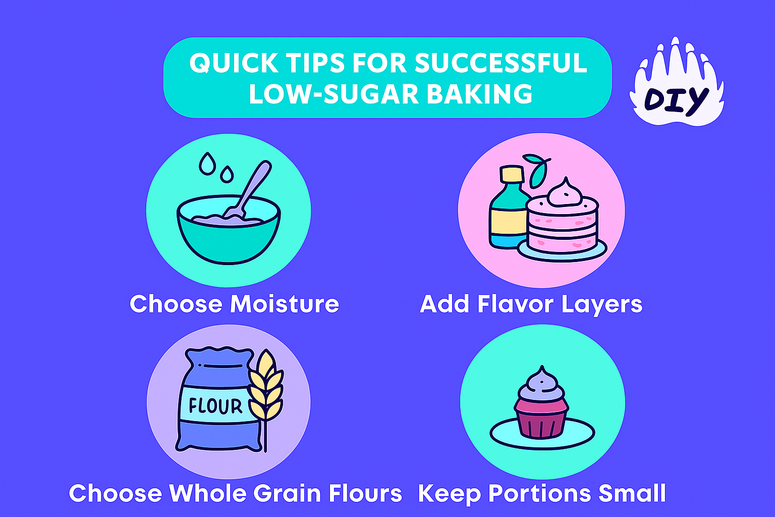 Quick Tips for Successful Low-Sugar Baking