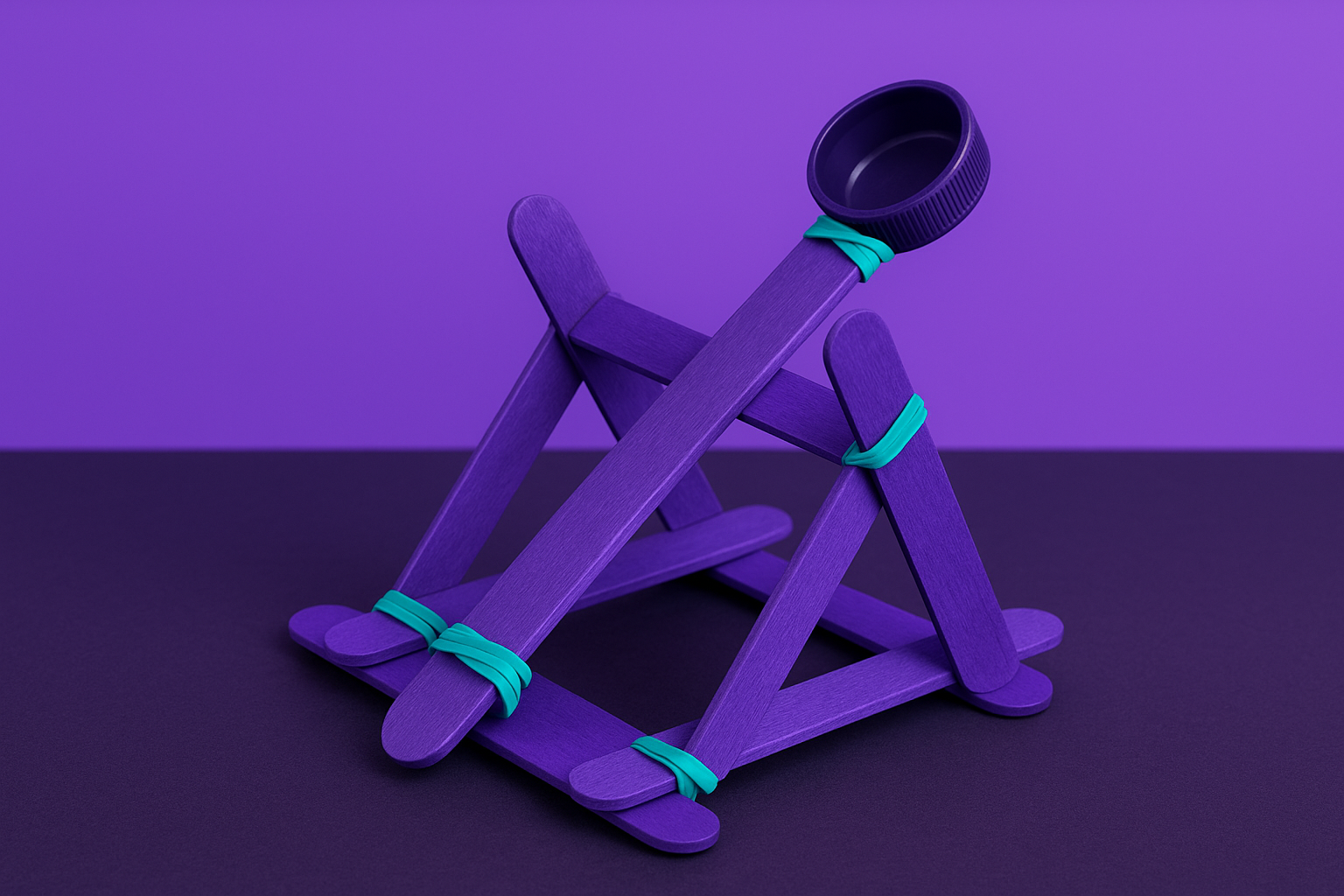 How to Make a Craft Stick Catapult with a Spoon (Simplified Version)