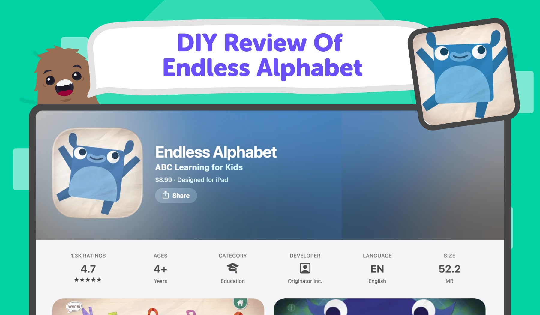 DIY Review Of Endless Alphabet