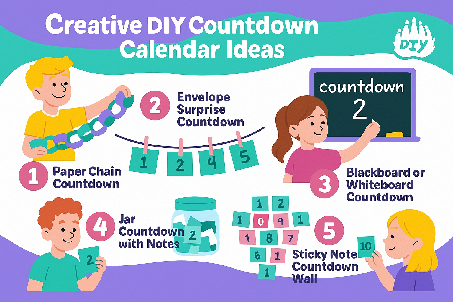 Creative DIY Countdown Calendar Ideas