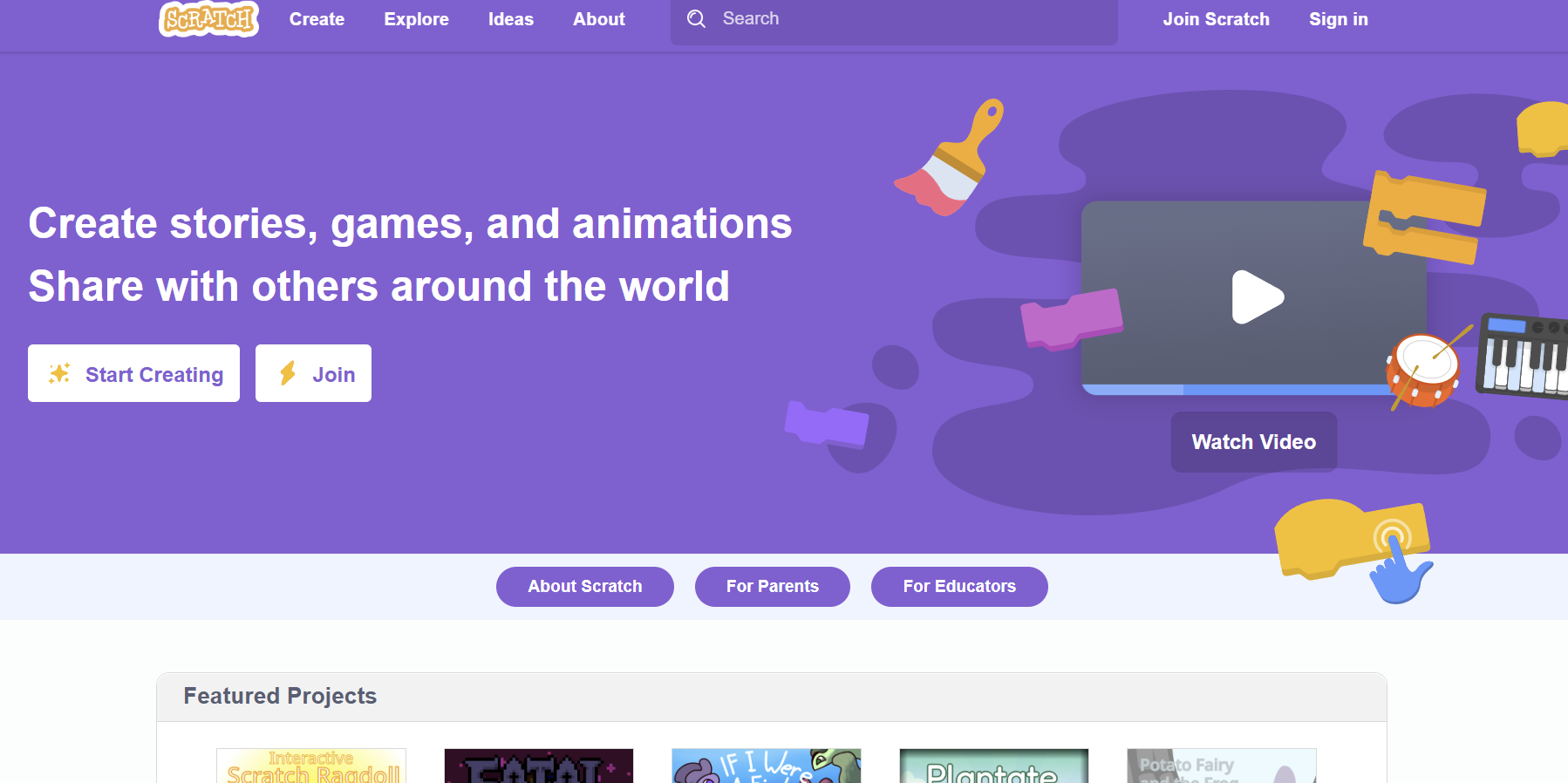 5. Scratch – Code Your Own Games and Stories