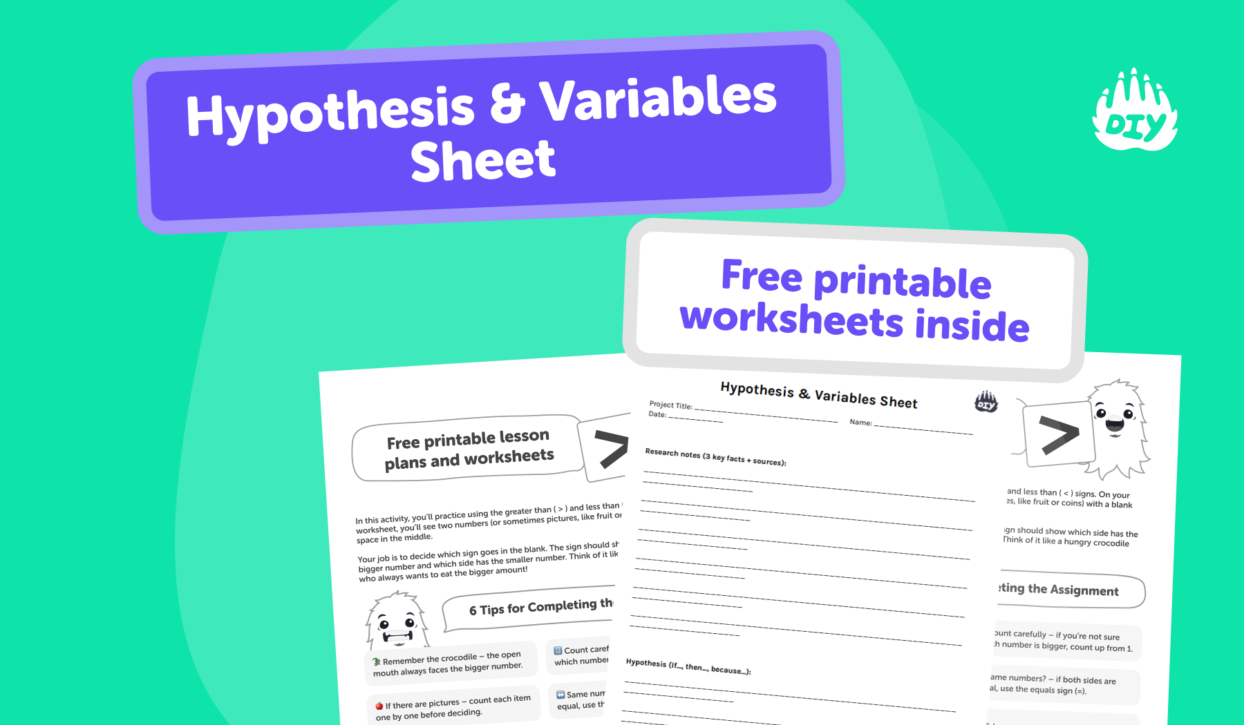 Hypothesis & Variables Sheet