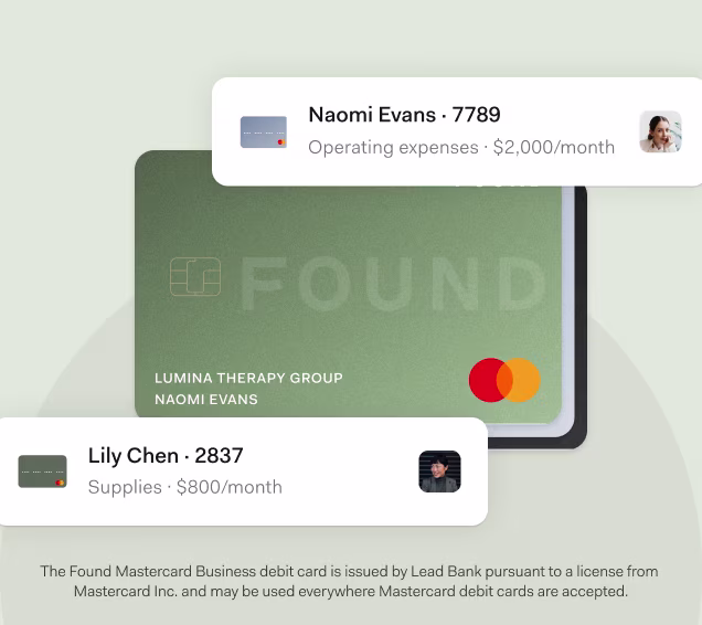 mobile image of sharing team debit cards