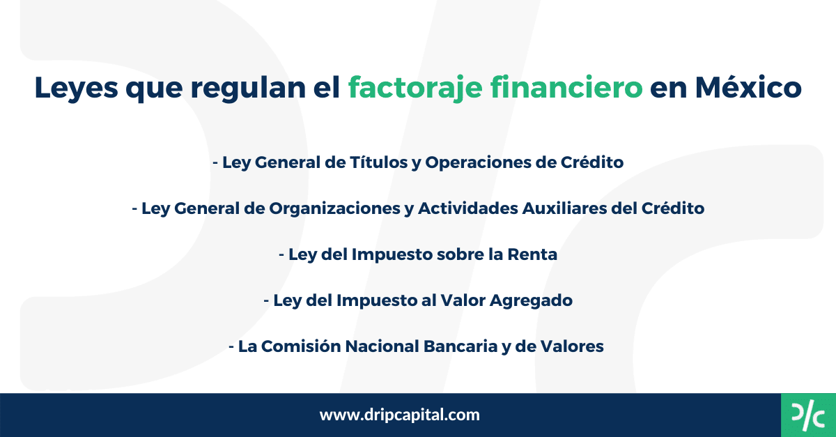 Leyes que regulan el factoraje financiero en México