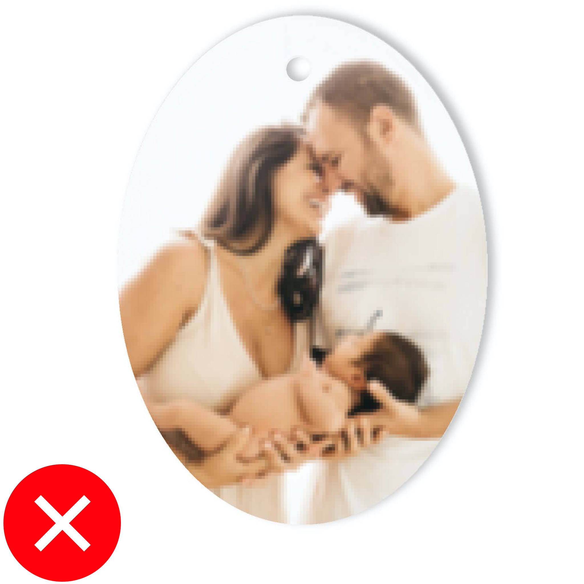 Don’t use low resolution images. Try to always use original source art. If you need to resize your art, be careful that you are not losing important image quality.