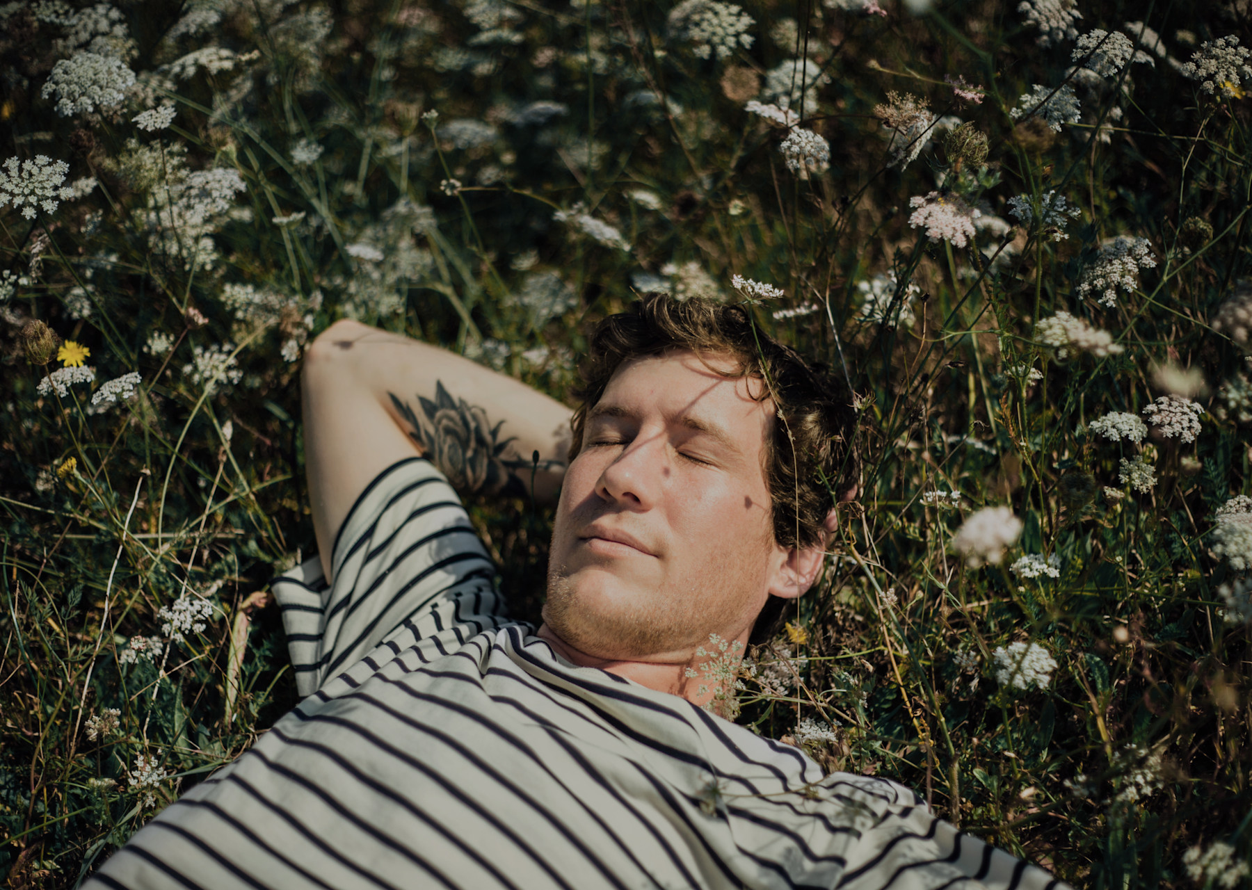 Guy in flowers undefined