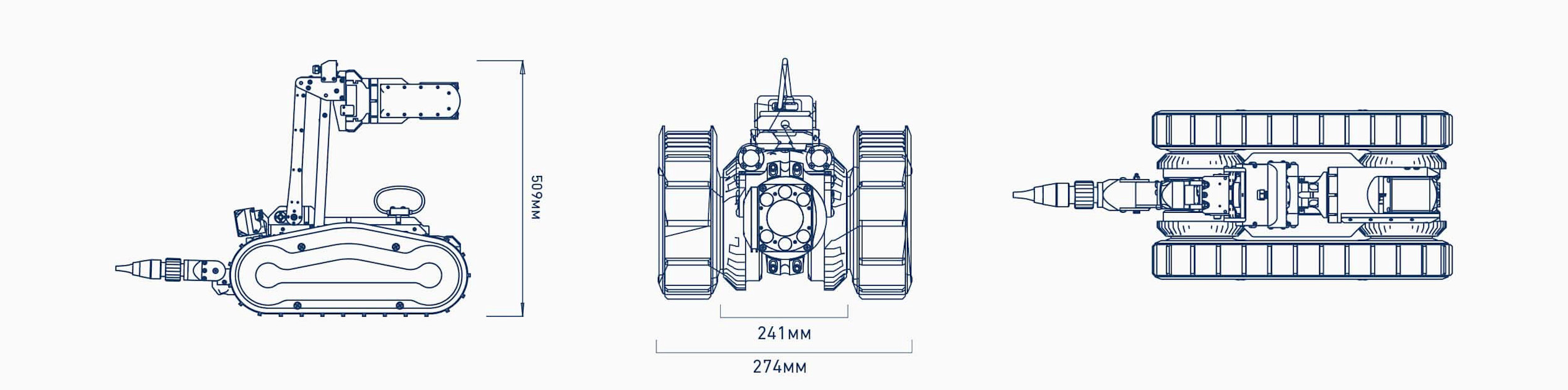 deep trekker dt340 pipe crawler wireframe