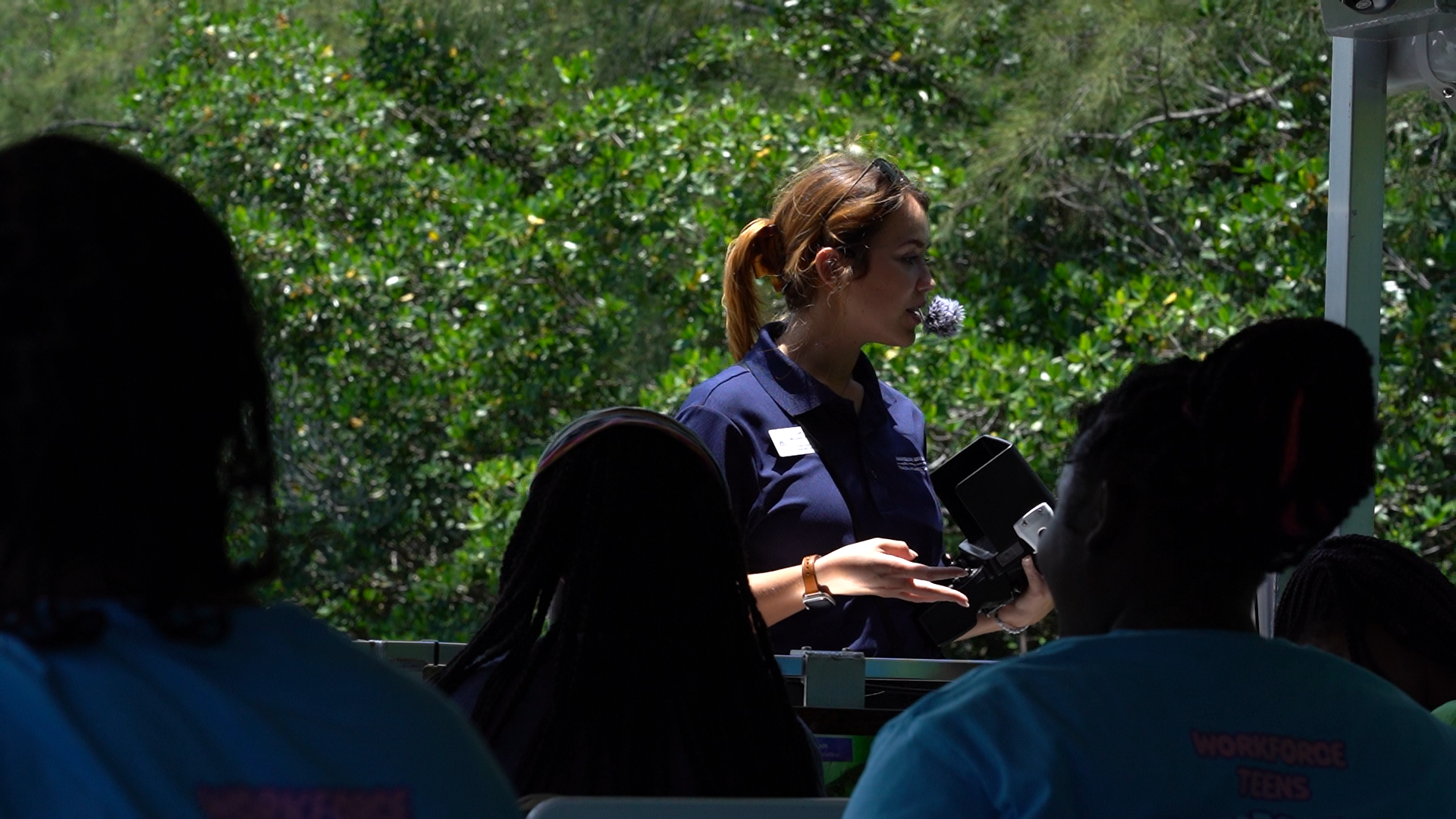 Samantha McGuire explains concepts about ROVs