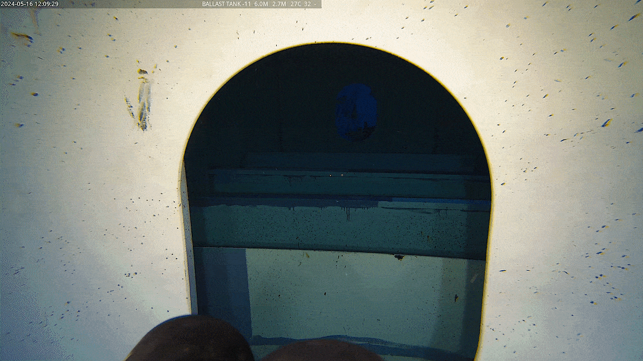 revolution going inside a ballast tank