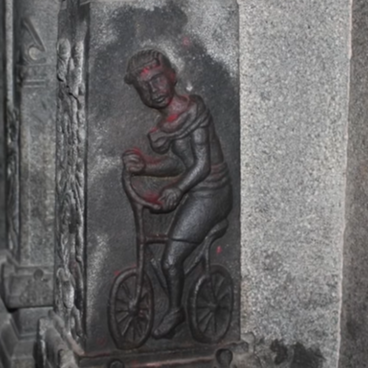 2000-year-old Bike in hindu temple