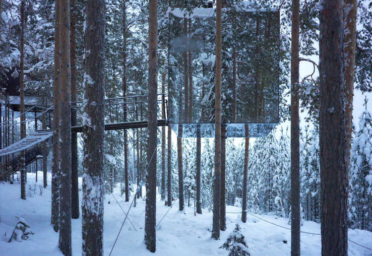 The Mirrorcube, Treehotel in Harads, Sweden 2 - Jan 3, 2019